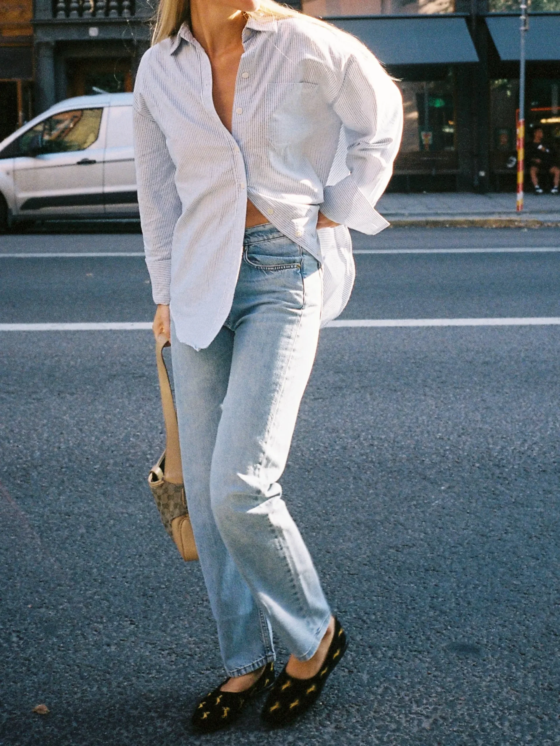 Relaxed Jeans Washed Blue