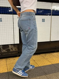 Relaxed Jeans Washed Blue