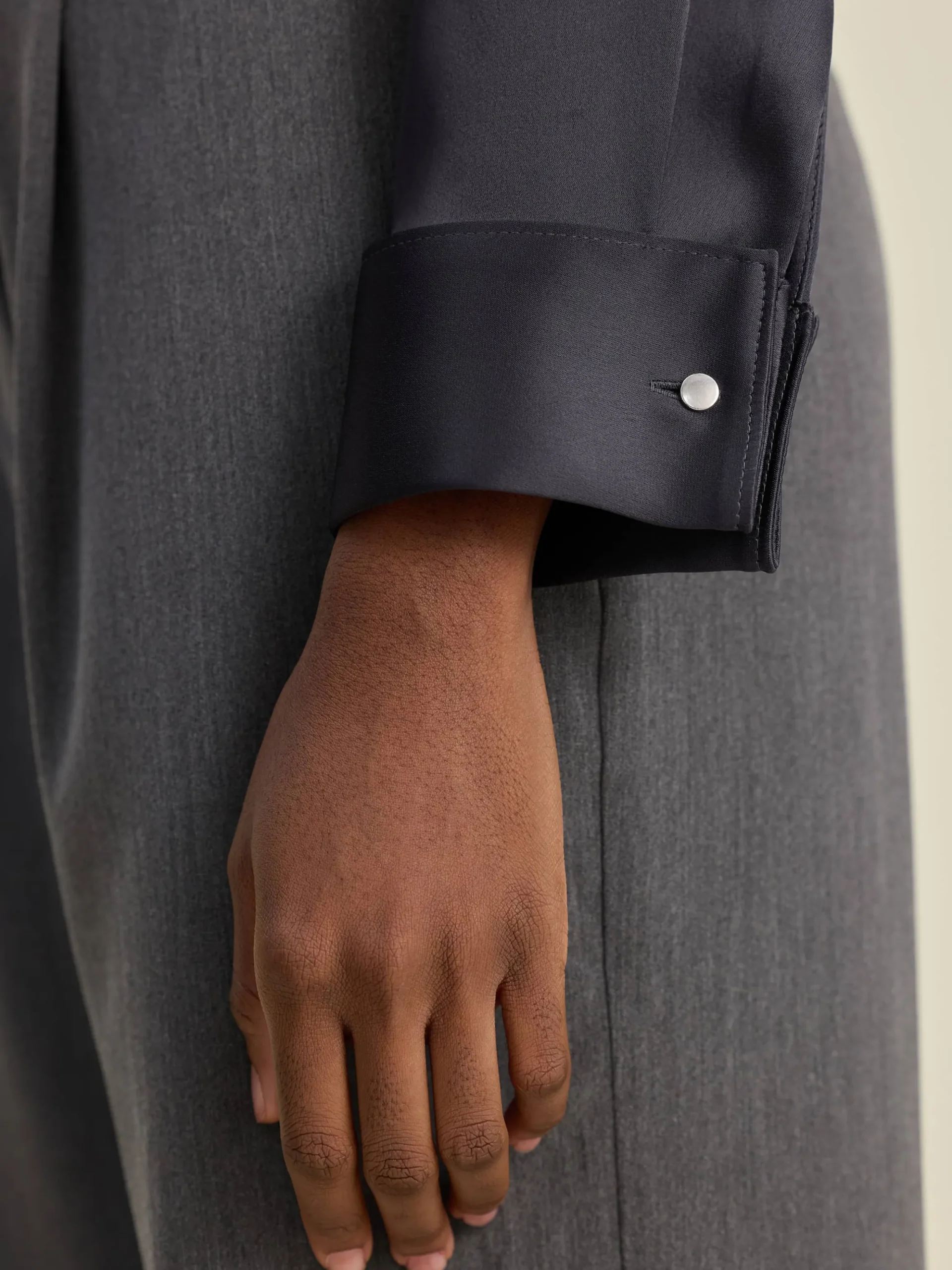 Satin Shirt Anthracite