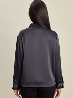 Satin Shirt Anthracite