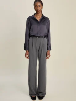 Satin Shirt Anthracite