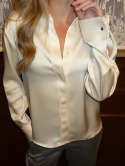 Satin Shirt Ivory