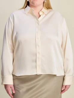 Satin Shirt Ivory