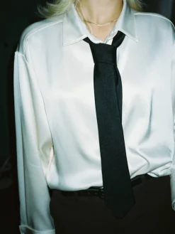 Satin Shirt Ivory