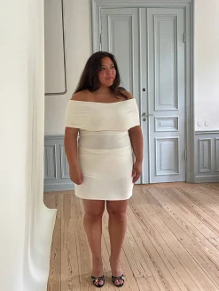 Selenite Off Shoulder Top Cream