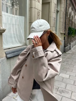 Short Trench Coat Sand