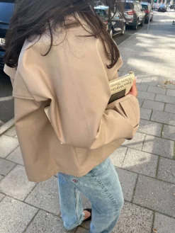 Short Trench Coat Sand
