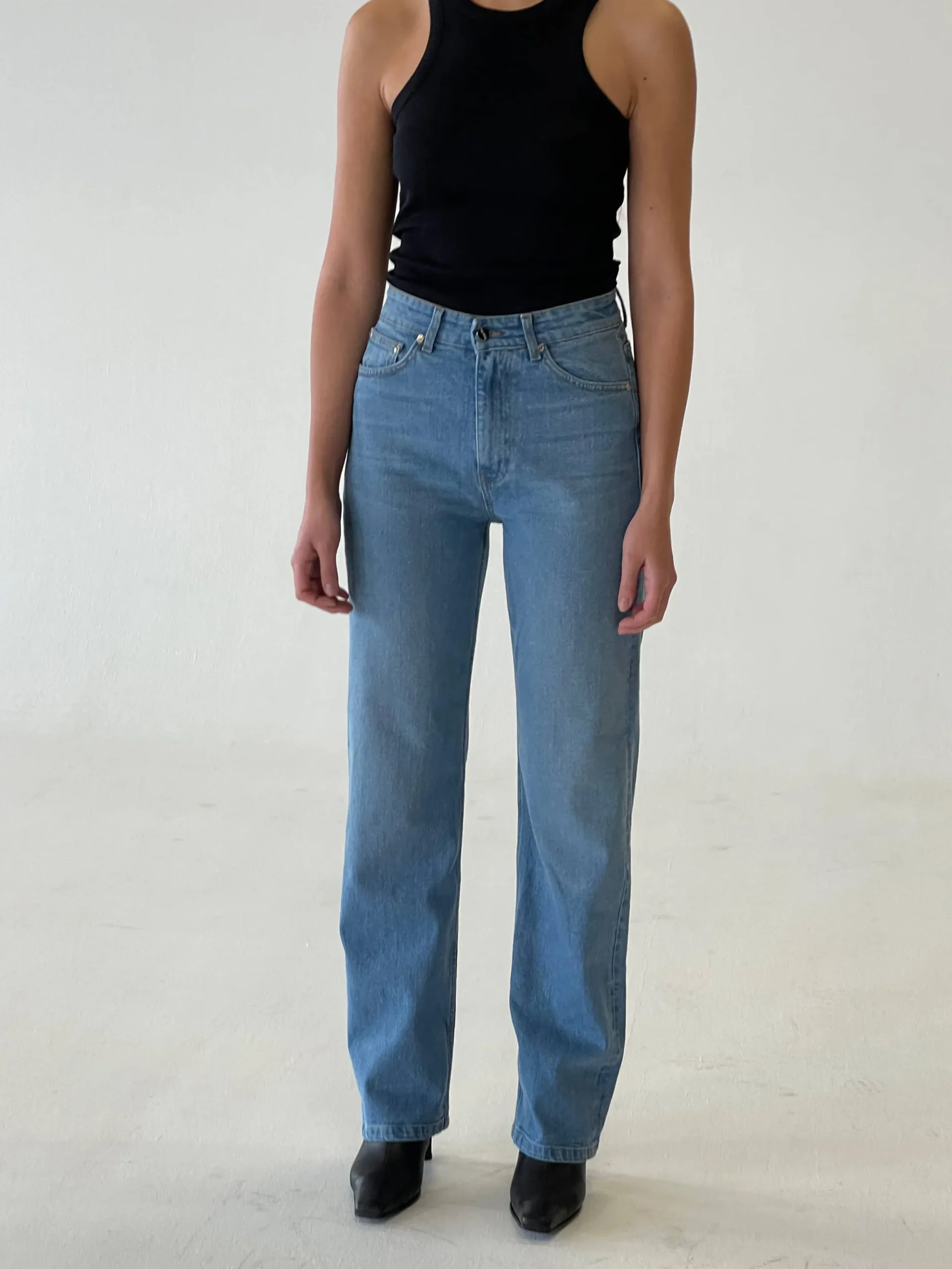 Straight Jeans Mid Blue