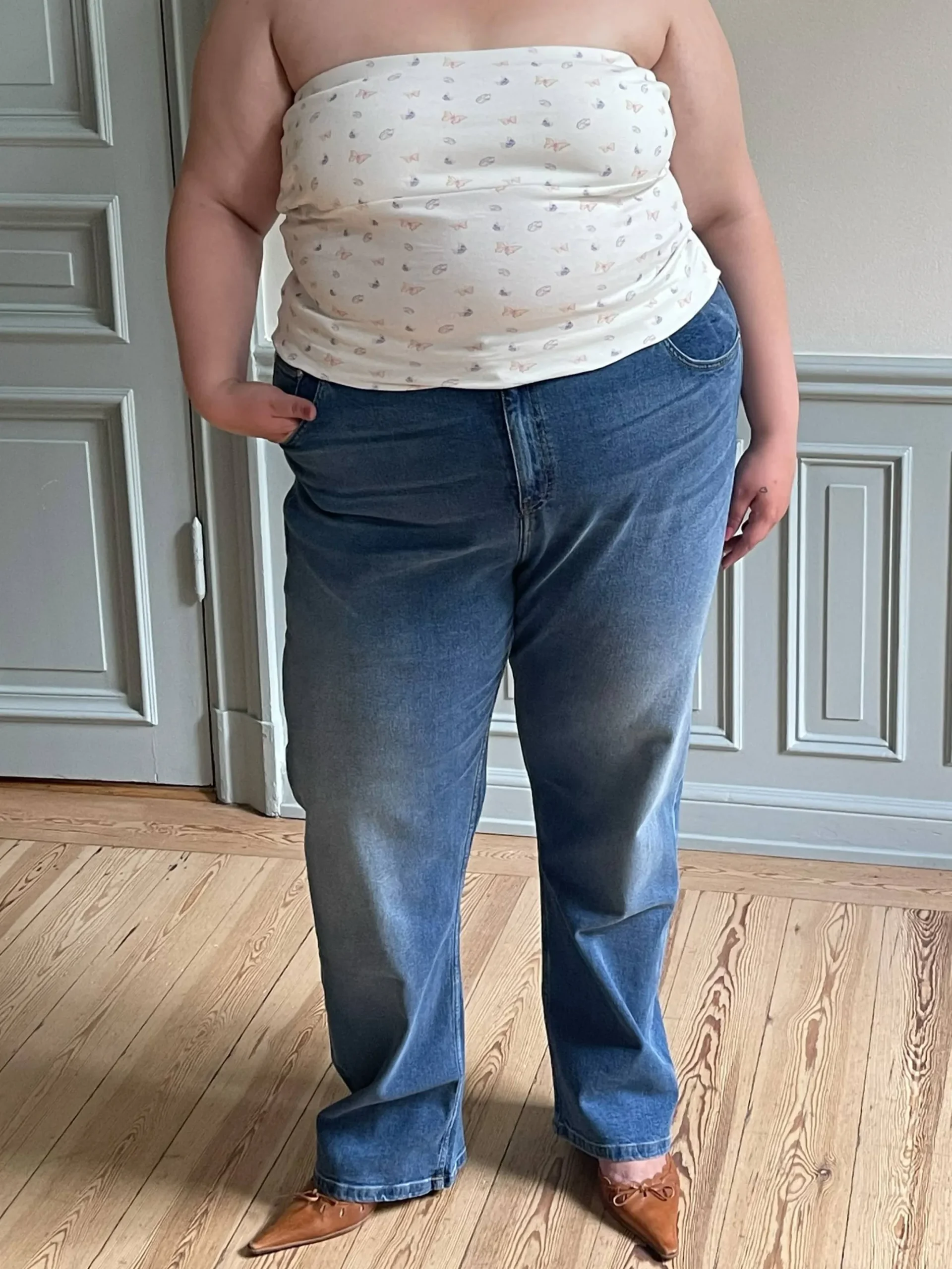 Straight Jeans Mid Blue
