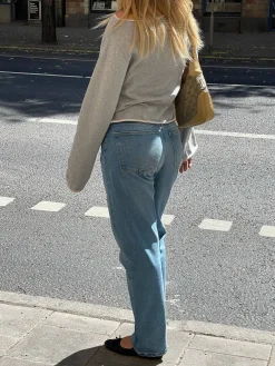 Straight Jeans Mid Blue