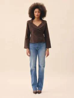 Straight Jeans Mid Blue - Tall