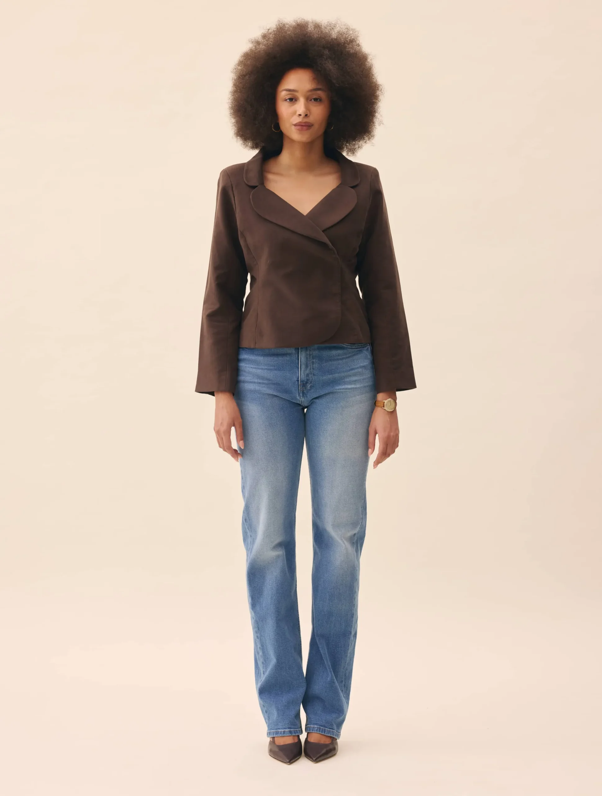 Straight Jeans Mid Blue - Tall