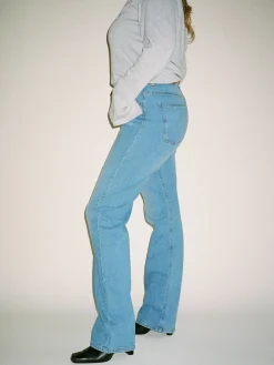 Straight Jeans Mid Blue - Tall