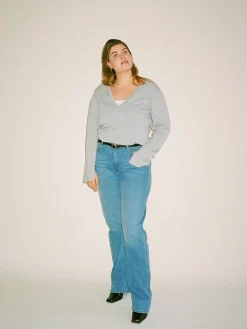 Straight Jeans Mid Blue - Tall