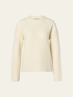 Structured Wool Sweater Cream