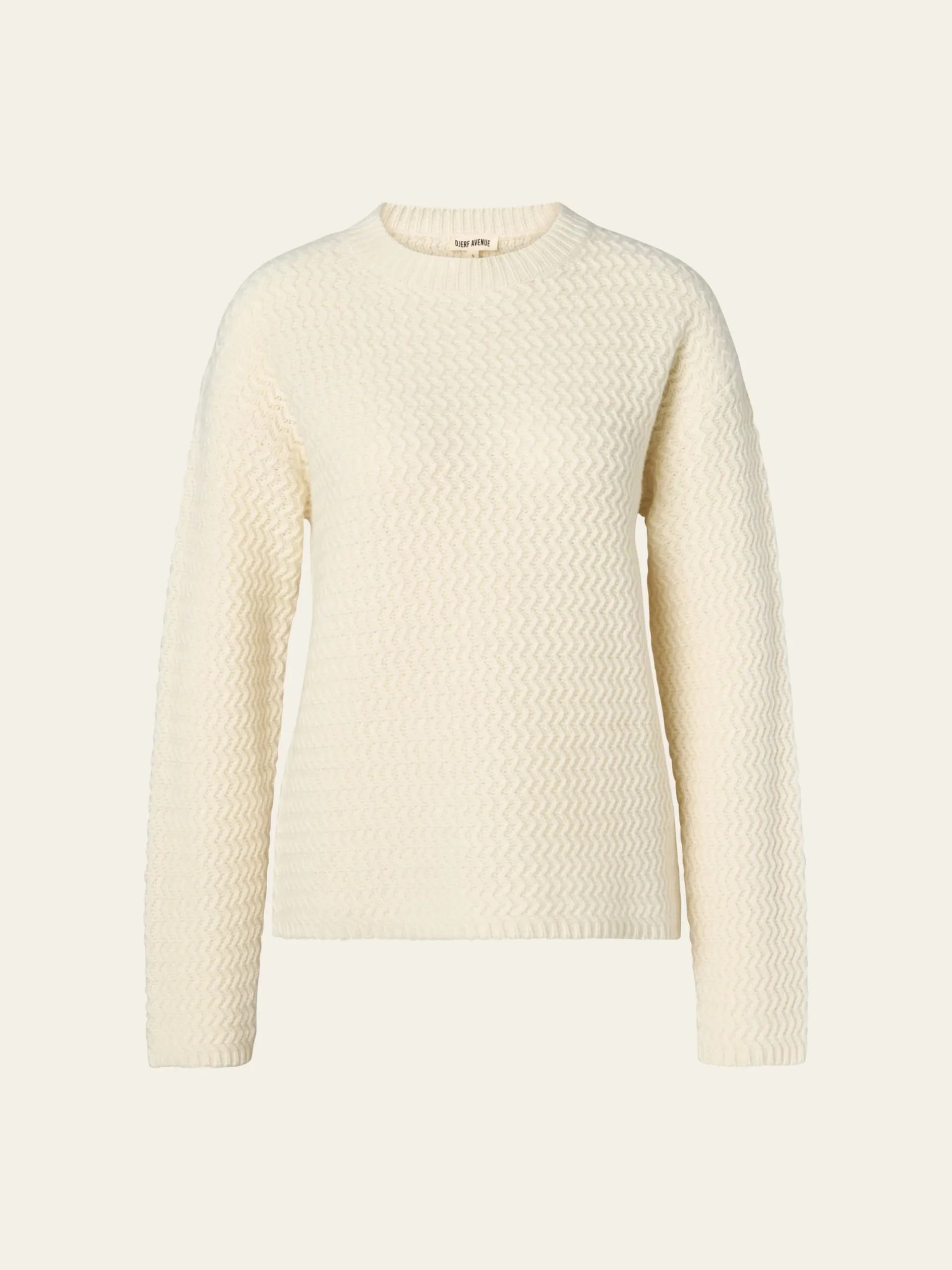 Structured Wool Sweater Cream
