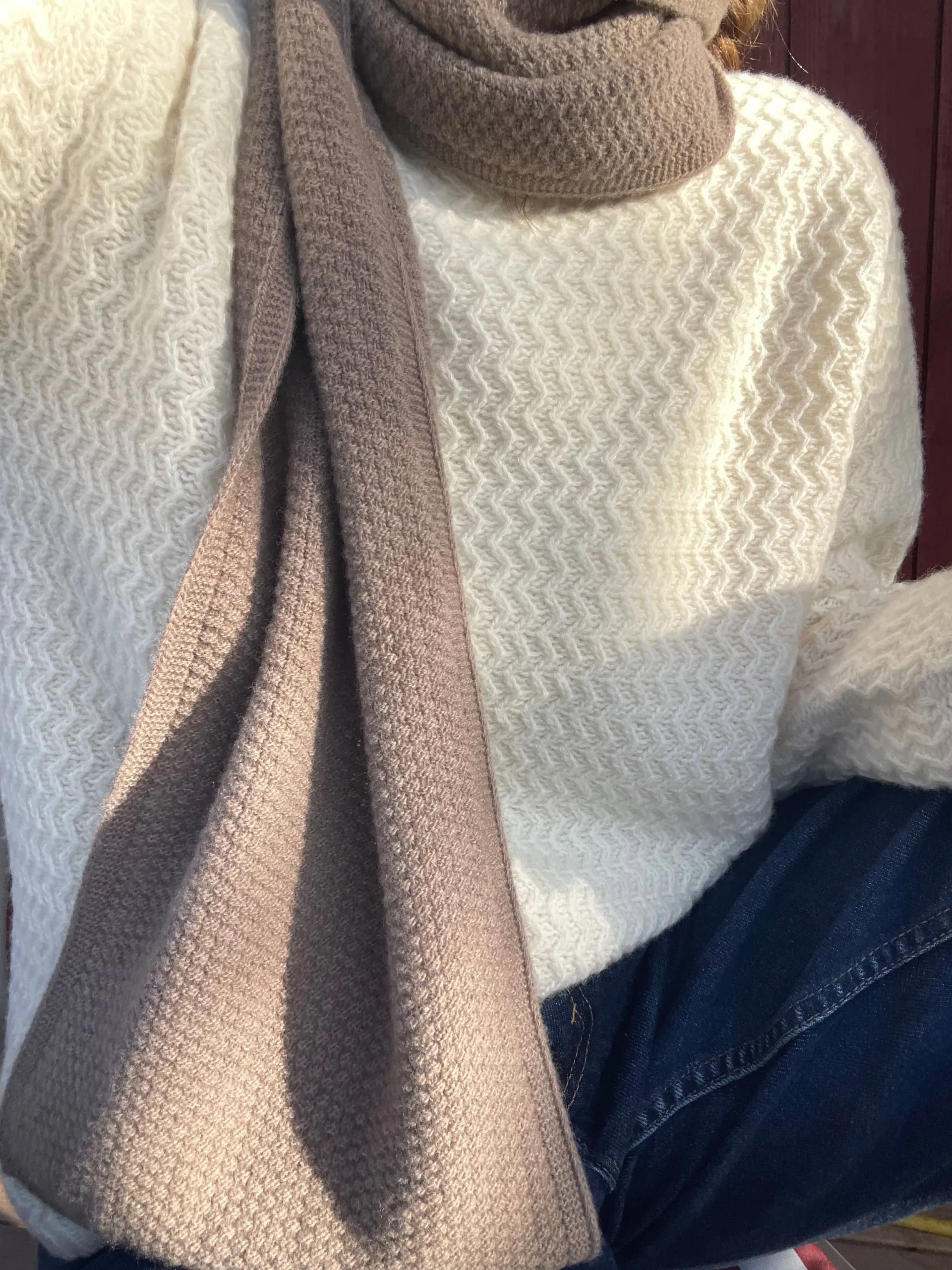 Structured Wool Sweater Cream