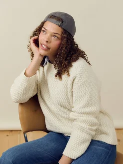 Structured Wool Sweater Cream