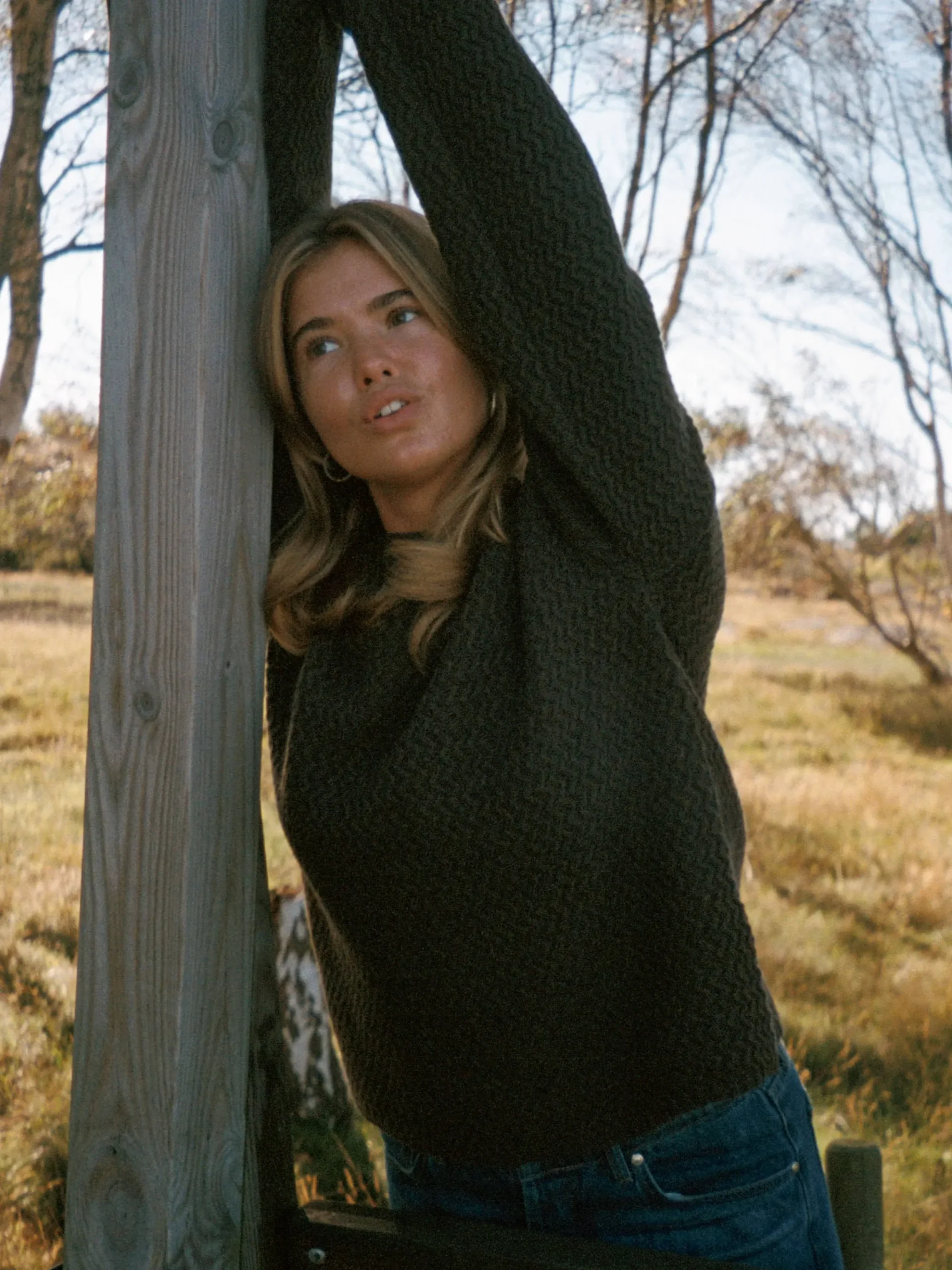 Structured Wool Sweater Dark Chocolate