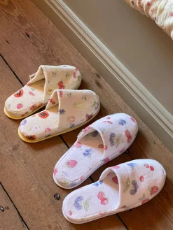 Terry Slippers Summer Berries
