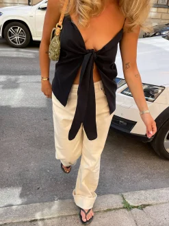 Tie Tank Top Ash