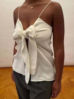 Tie Tank Top Cloud