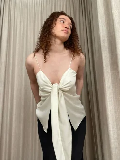 Tie Tank Top Cloud