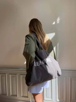 Tote Bag Washed Out Black