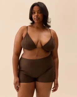 Triangle Bikini Top Cocoa