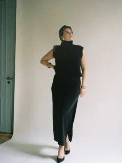 Turtleneck Top Black