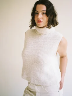 Turtleneck Top Cream