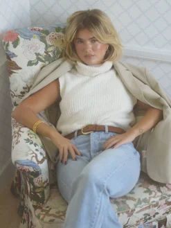 Turtleneck Top Cream