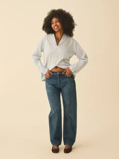 Unwind Shirt Blue Check