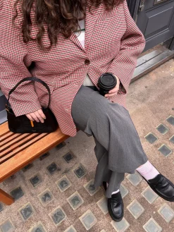 Weekend Blazer Checked Red