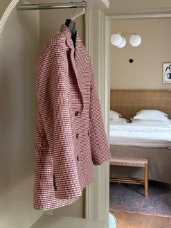 Weekend Blazer Checked Red