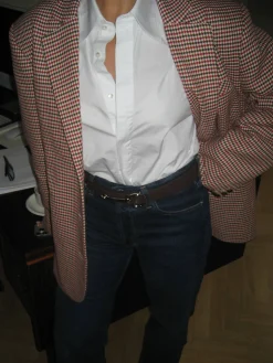 Weekend Blazer Checked Red